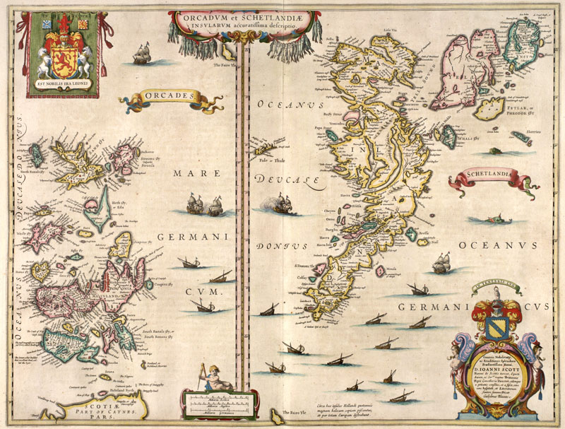 Shetland- en Orkneyeilanden 1654 Blaeu